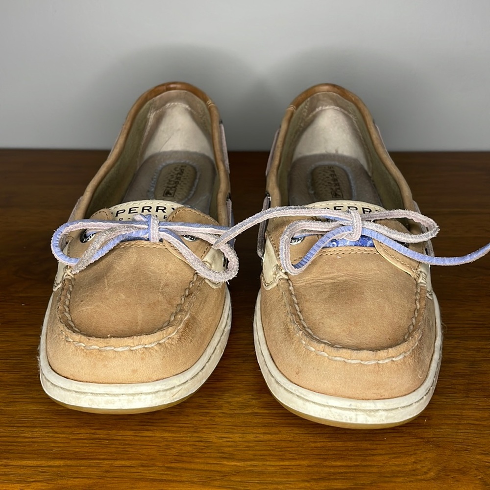 SPERRY TOP-SIDERS ANGELFISH 🐟 VARSITY BOAT SHOE in BLUE - Picture 4 of 11